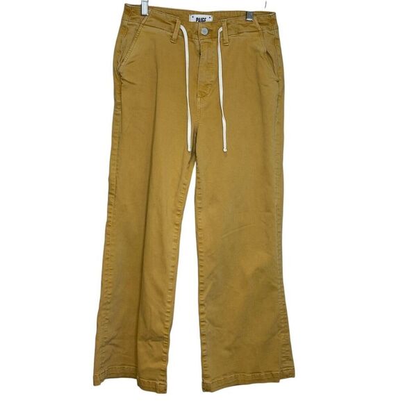 Paige Carly Wide Leg Pants Size 27 $225 Vintage Golden Glow - Picture 2 of 10